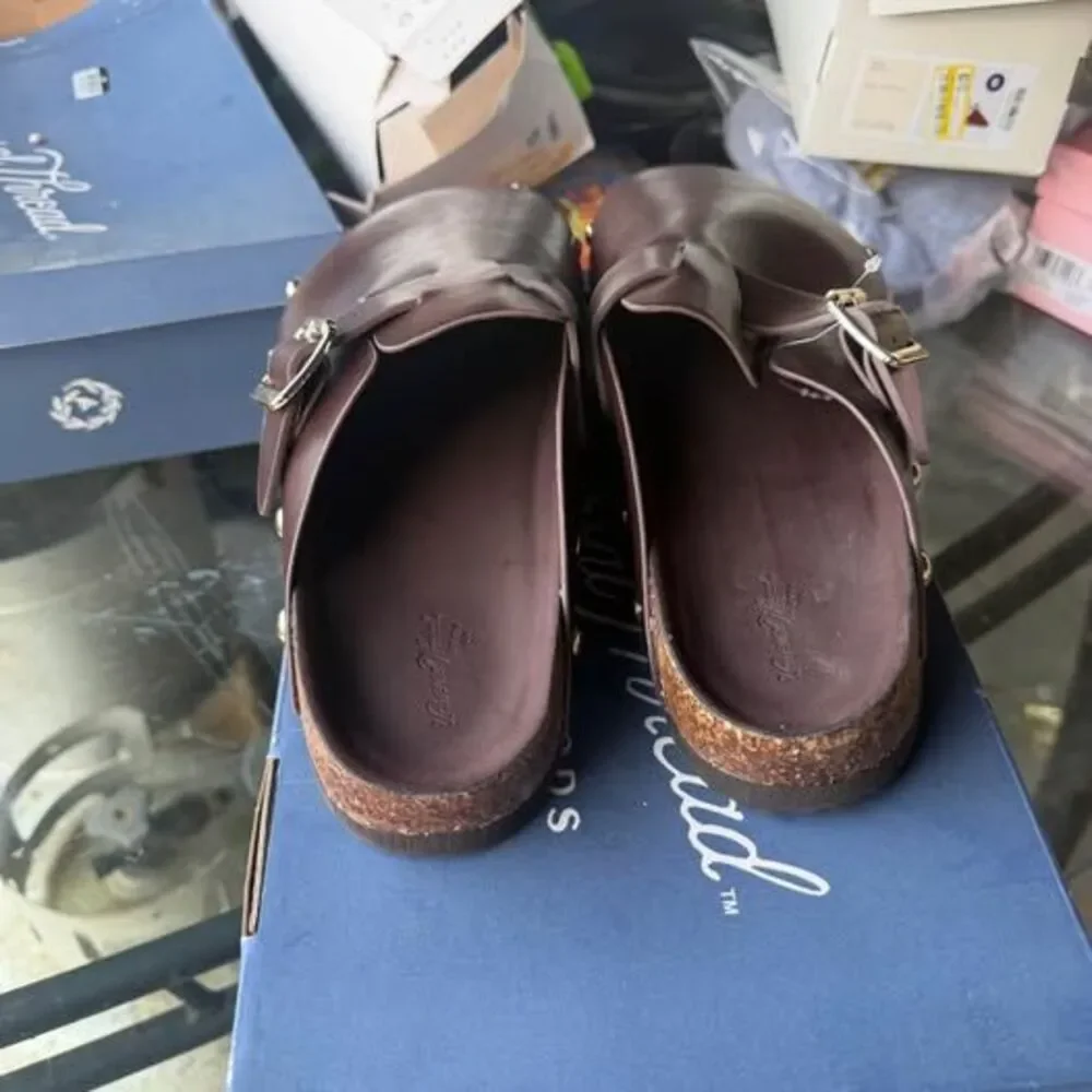 Universal Thread Brown Studded Clogs - Picture 3 of 3